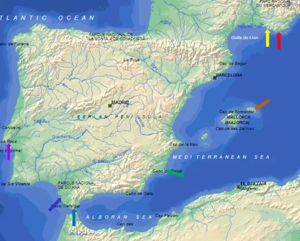 Карта районов Средиземноморья где происходили события описанные в Главе I - фото 4
