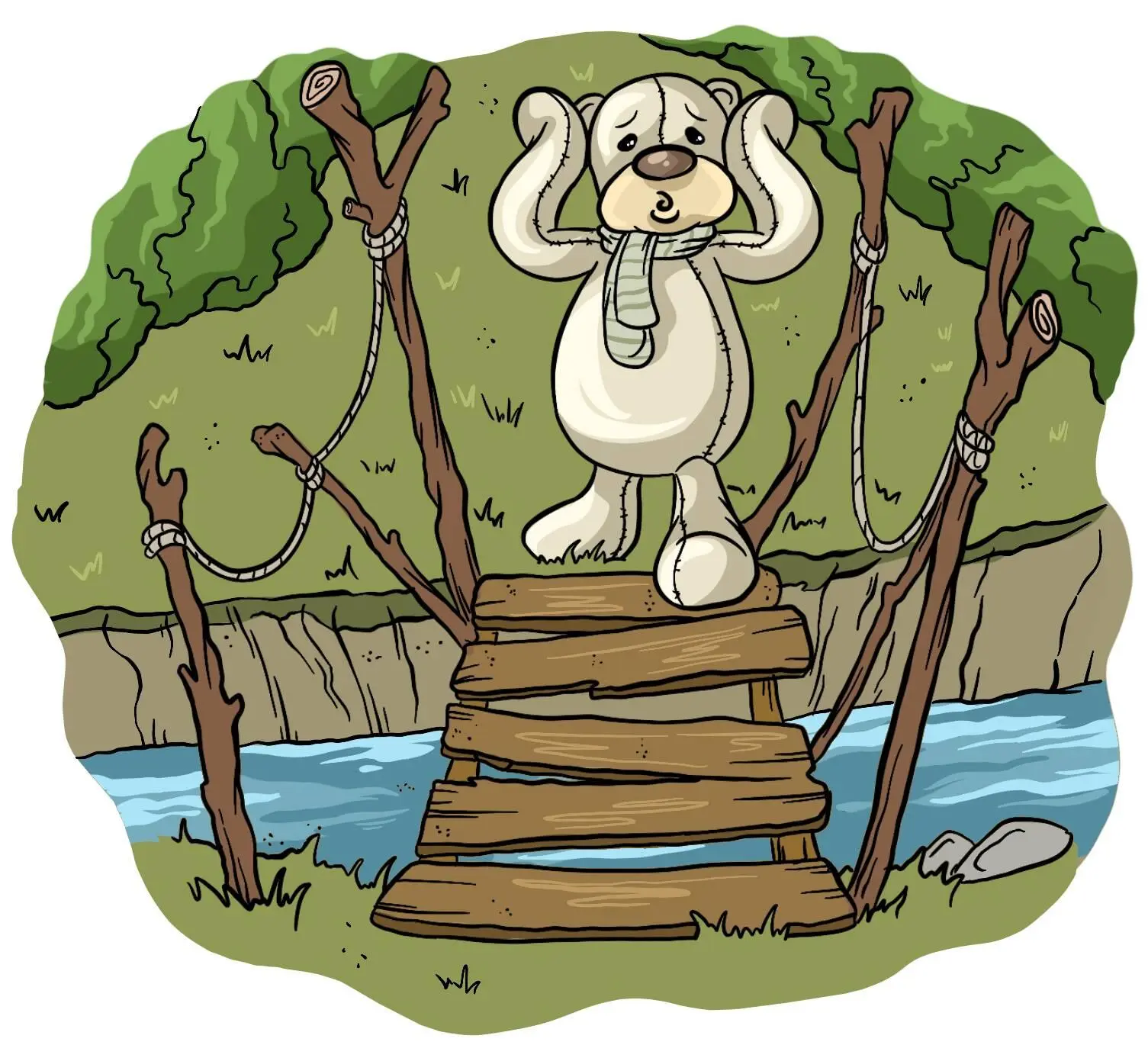 Что же делать Как перейти речку Медведи не оченьто любят падать в речку с - фото 4