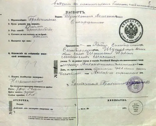 Паспорт 51 На документе оттиск печати волостного правления за 1 Маслина - фото 20