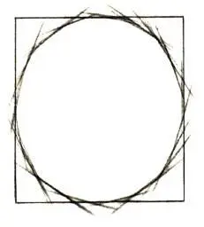 Continue to cut the circle with a straight line Draw a circle to represent - фото 11