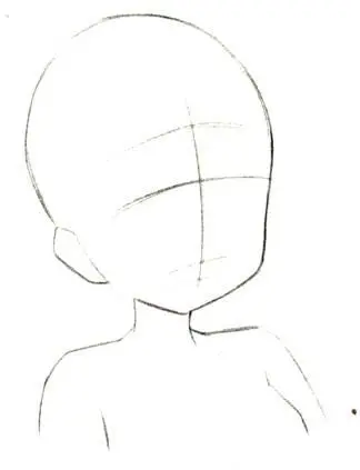 Draw the girls head and shoulders Draw the outline of the facial features - фото 47