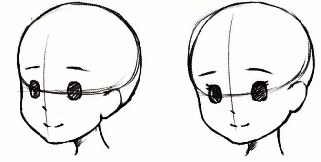 When making a bottom view or a top view of a persons head because the face - фото 30