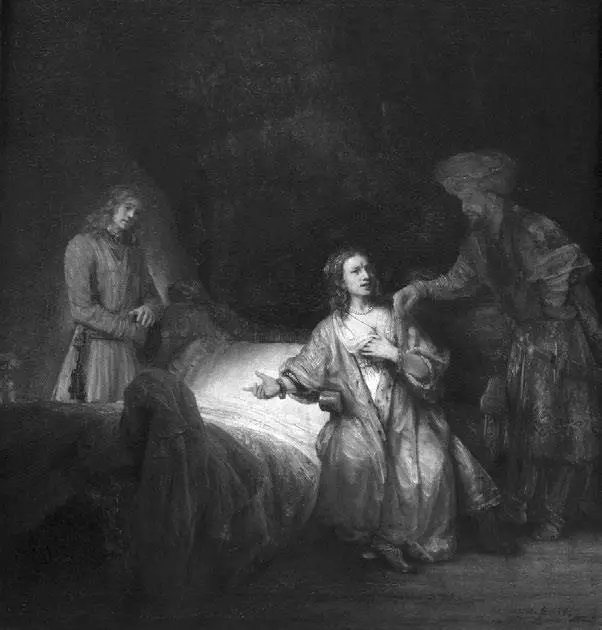 Рембрандт Харменс ван Рейн приписывается Обвинение Иосифа женой Потифара - фото 10