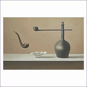Still life with two tobacco pipes 2008 4570 cm canvas oil Натюрморт с - фото 40