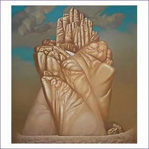 Rock 2007 135120 cm canvas oil Скала135120 смхм2007 г Шалва - фото 42