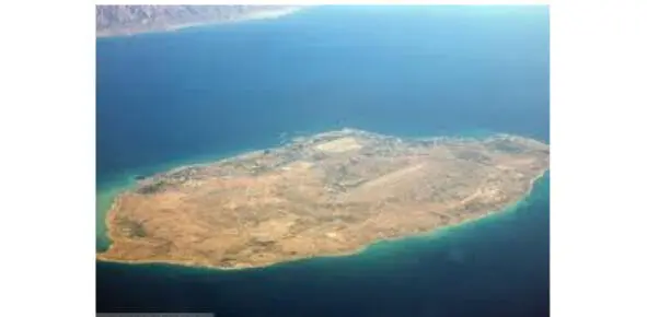 Вид острова Киш с высоты полёта Вот и жаркий остров Киш Температура уже за - фото 2