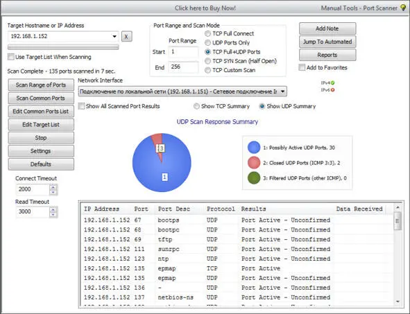 Рисунок 112 Результаты сканирования UDPпортов По результатам сканирования - фото 17