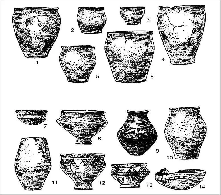 Глиняная посуда из ямных 16 и урновых 714 погребений пшеворской культуры - фото 4