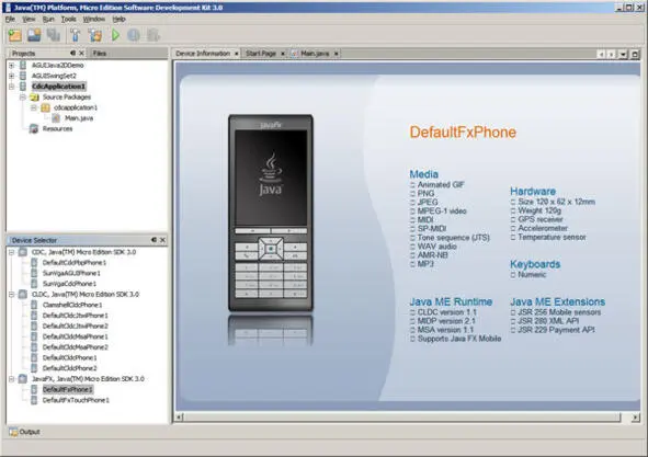 Рисунок 19 Вид среды разработки Sun Java ME SDK 30 В отличие от Java Wireless - фото 20