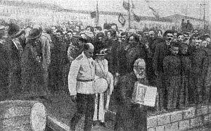 Проводы Святого Фоки в 1912 году на архангельской пристани В центре Г Я - фото 15