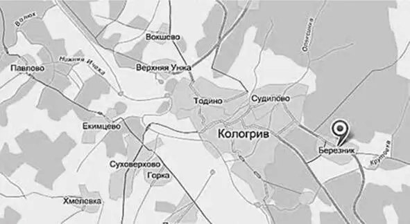Деревня Хмелевка на карте Кологривского района Большаки Большакова Наталья - фото 32