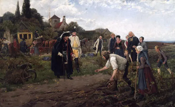 Король Фридрих на картофельном поле Старым Фрицем называли прусского короля - фото 4