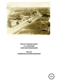 Василий Игнатьев - «DIXI ET ANIMAM LEVAVI». В. А. Игнатьев и его воспоминания. Часть IX. Очерки по истории Зауралья