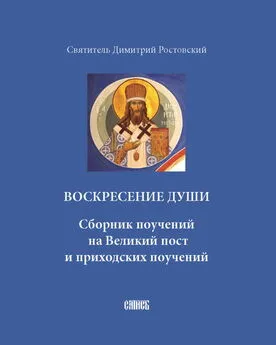 Святитель Димитрий Ростовский - Воскресение души. Сборник поучений на Великий пост и приходских поучений