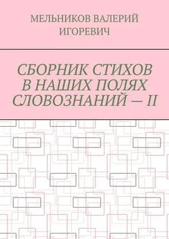 ВАЛЕРИЙ МЕЛЬНИКОВ - СБОРНИК СТИХОВ В НАШИХ ПОЛЯХ СЛОВОЗНАНИЙ – II