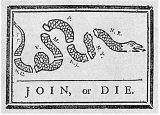 Змея Франклина имеет важное значение в развитии американской карикатуры Она - фото 1