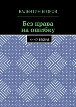 Валентин Егоров - Без права на ошибку. Книга вторая