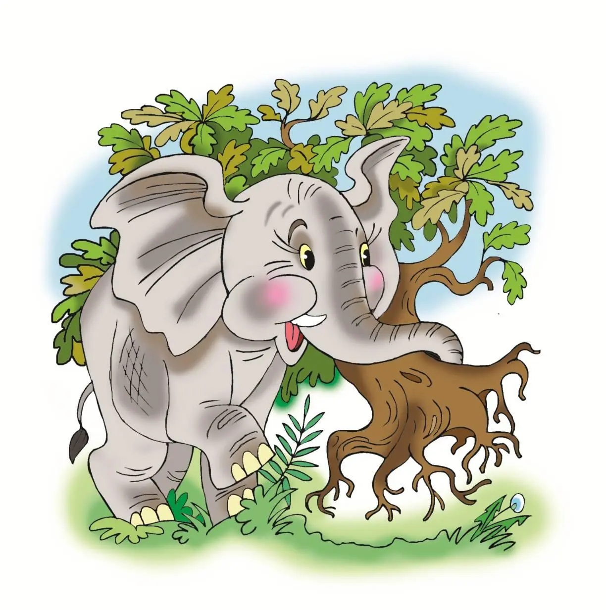 Слон Говорят что может слон Вырвать дуб с корнями Отогнать в депо - фото 4