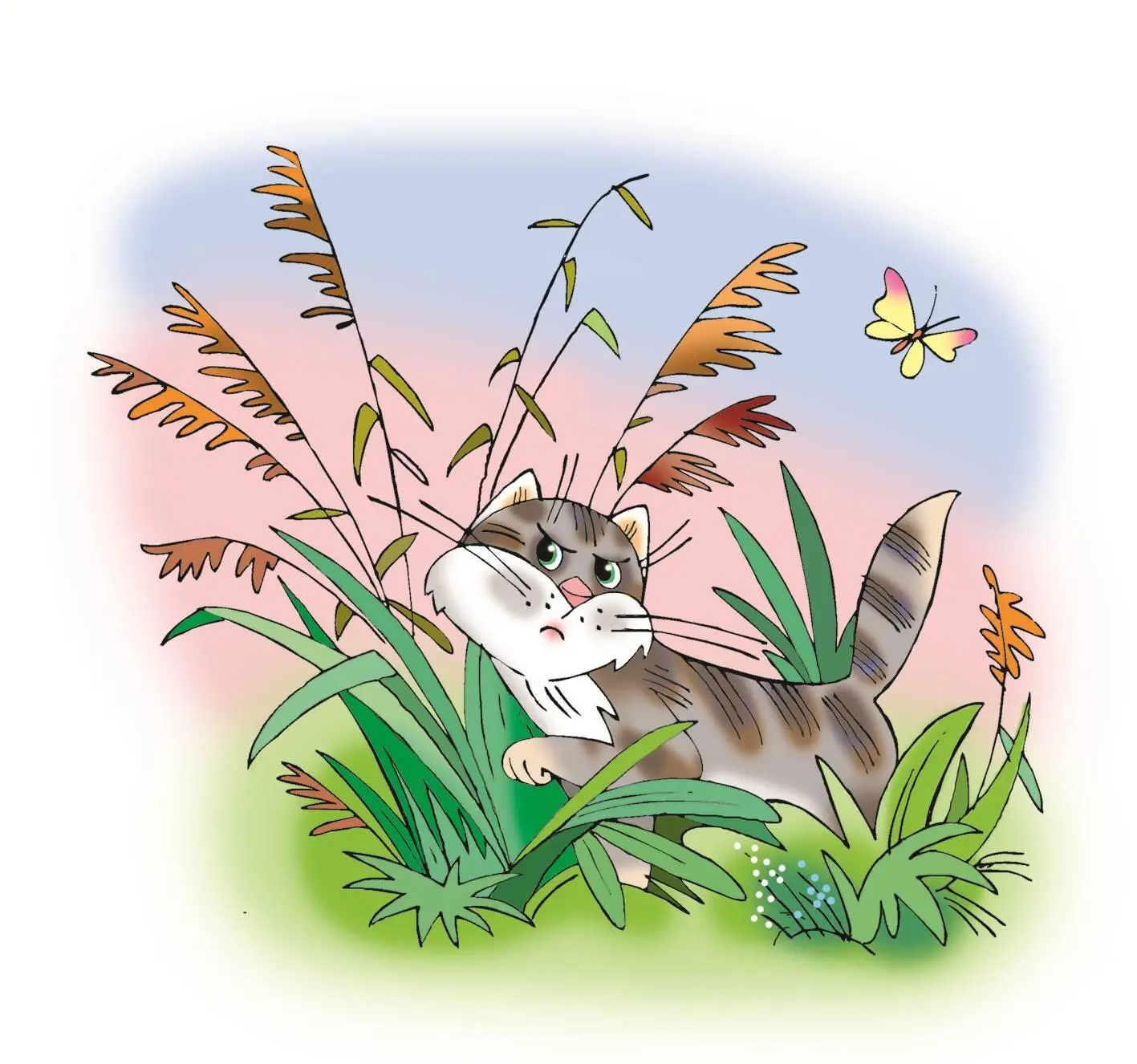 А дикий кот в траве Мурмур В гнезде птенцы Пипит пипит А волк в - фото 13
