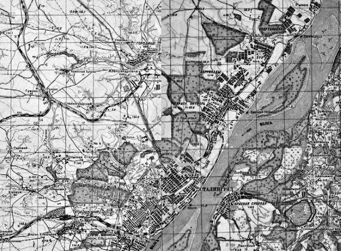 Фрагмент советской карты 1941 г 150 000 с указанными в тексте населенными - фото 2