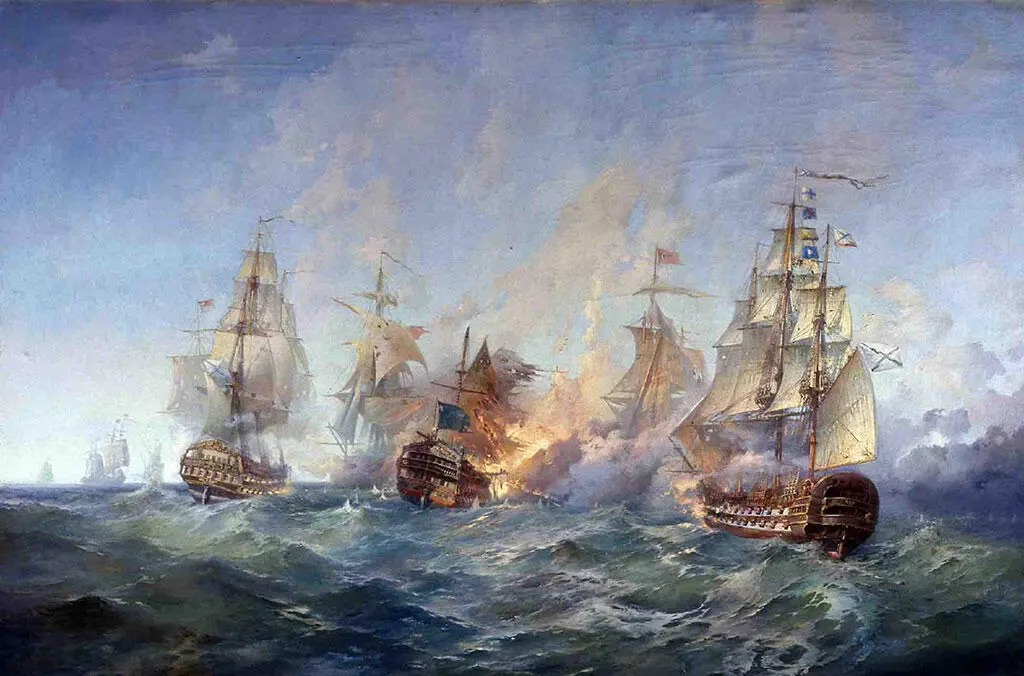 Сражение у острова Тендра 2829 августа 1790 года Худ АА Блинков ЦВММ - фото 30