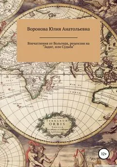 Юлия Воронова - Впечатления от Вольтера, рецензия на «Задиг, или Судьба»