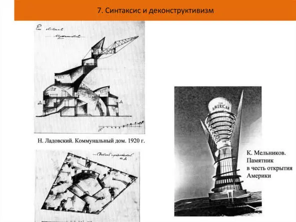 Синтаксис ва деконструктивизм Семантик кодлар а архитектура элементларининг - фото 16