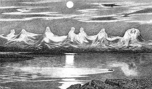 Гравюра Семь сестёр из книги С Лофотенских островов II 1891 Отныне в - фото 4