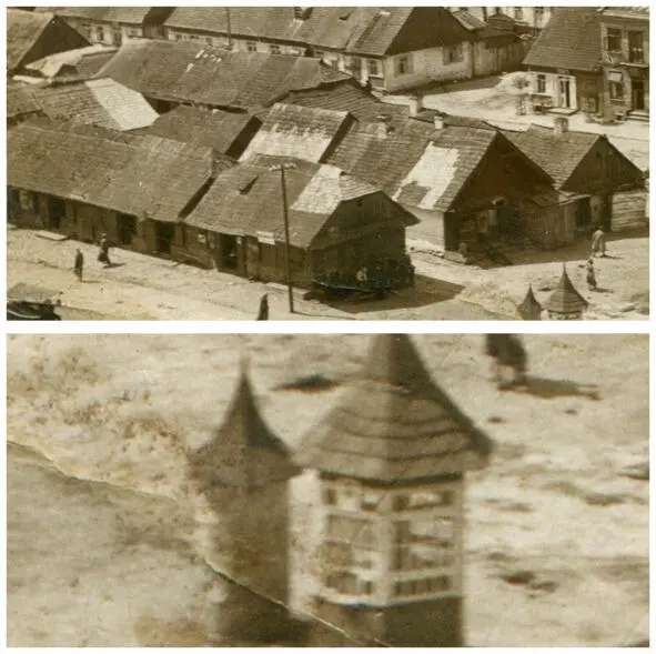 Каменец в прошлом Еврейские буды и газетный киоск и тумба для объявлений - фото 26