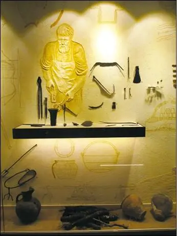 Фрагмент экспозиции Музея археологии ХНУ имени В Н Каразина В 2006 году - фото 9