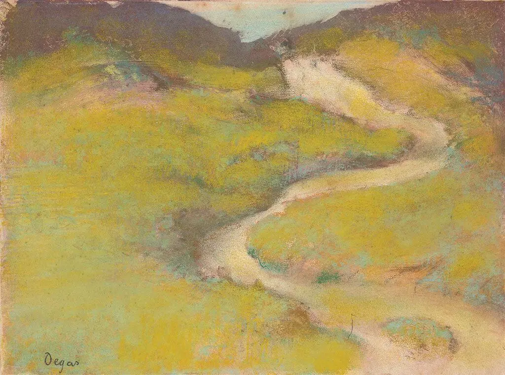 Эдгар Дега французский художник 18341917 Тропинка в поле 1890 - фото 13