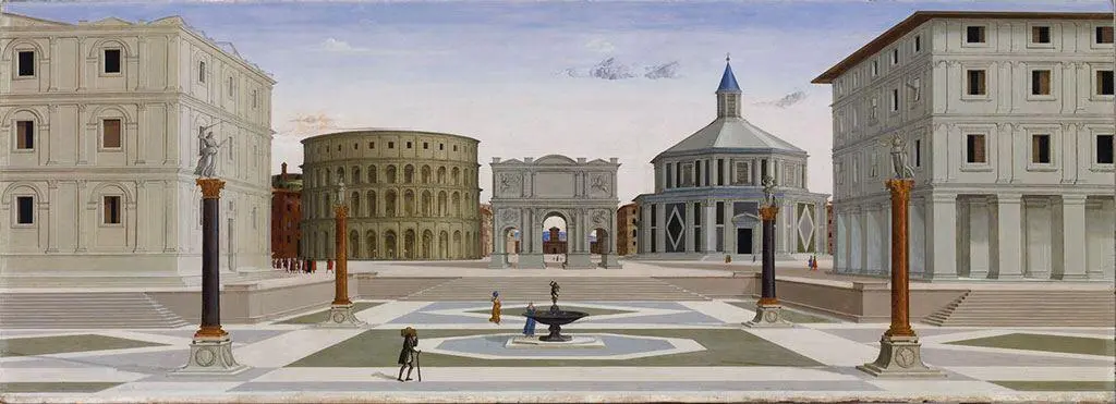 Фра Карневале итальянский художник 14451484 Идеальный город Дерево - фото 14