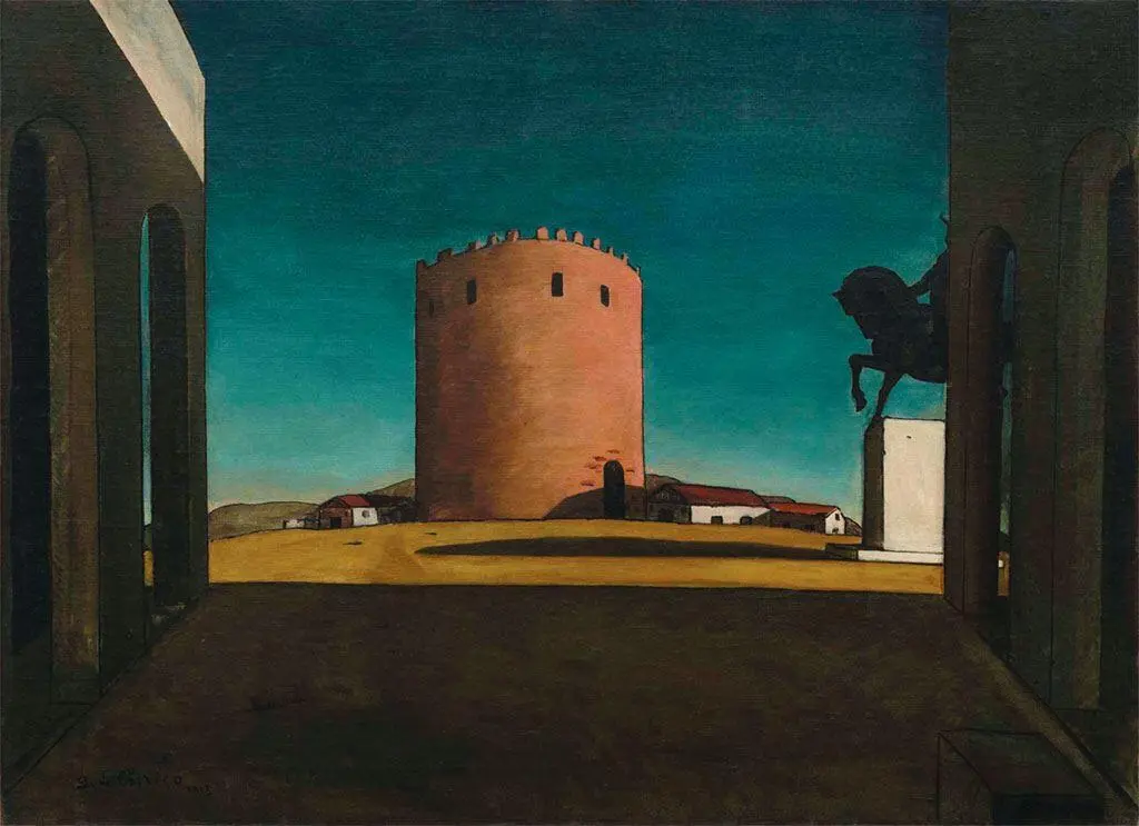 Джорджо де Кирико итальянский художник 18881978 Красная башня 1913 - фото 16