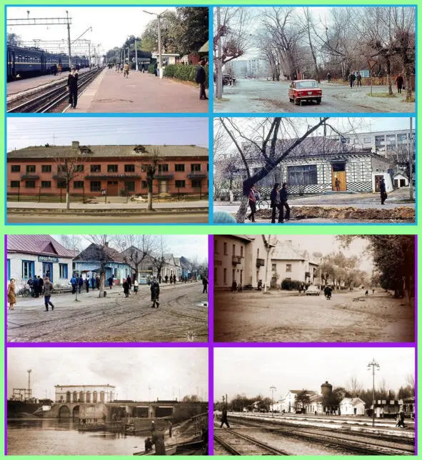 Фото слева направо и сверху вниз 1 Перрон вокзала 2 Перекресток Октябрьской - фото 25