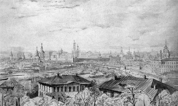 Вид Москвы от церкви Никиты Великомученика на Старой Басманной Худ Мур - фото 29