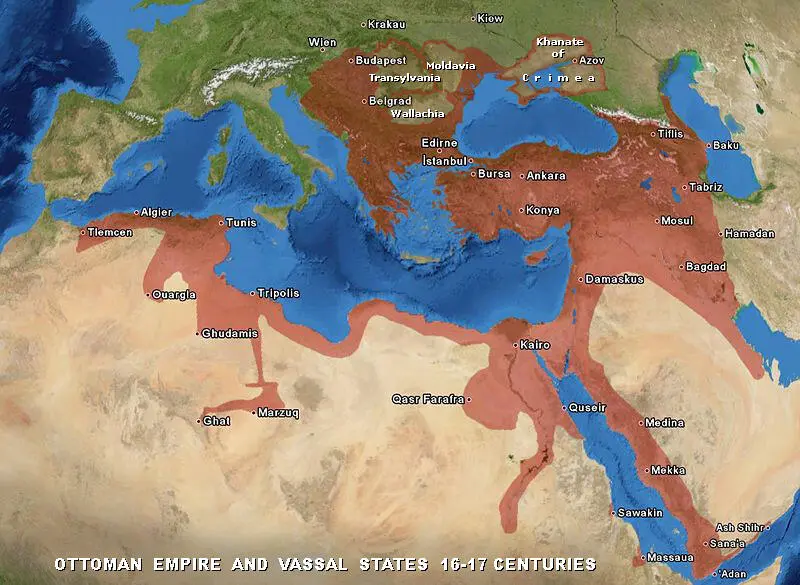 Вот вам карта и вы сами можете судить о величине и величии Османской империи - фото 2