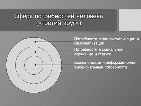 Рисунок 3 Три круга потребностей Но право круги ли это Я решился - фото 3