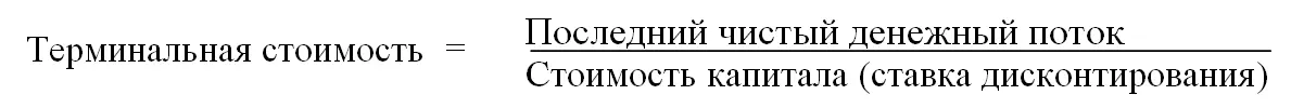 Более подробно различные способы расчета терминальной стоимости определения - фото 6