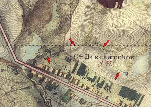 Амбулаторный ручей Топографический план Москвы 1838 года Название и его - фото 32