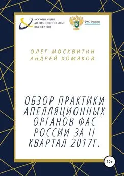 Андрей Хомяков - Обзор апелляционной практики ФАС за II квартал 2017 г.