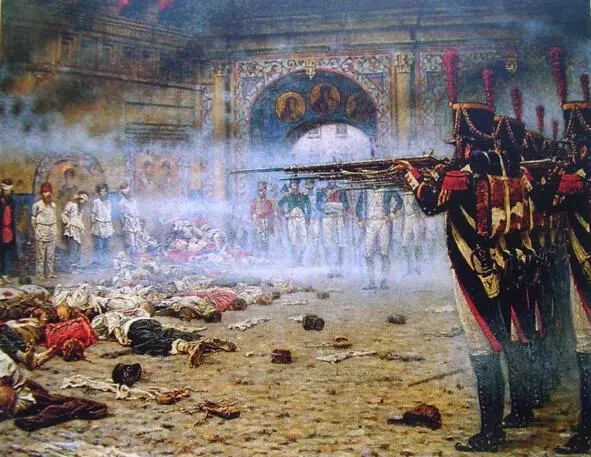 В покоренной Москве Расстрел поджигателей Худ В Верещагин 18971898 гг - фото 3