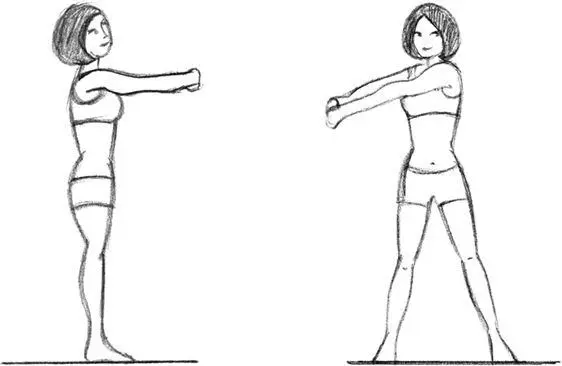 Рис 5 Упражнение 10 Исходное положение стоя руки на поясе Прыжки - фото 5