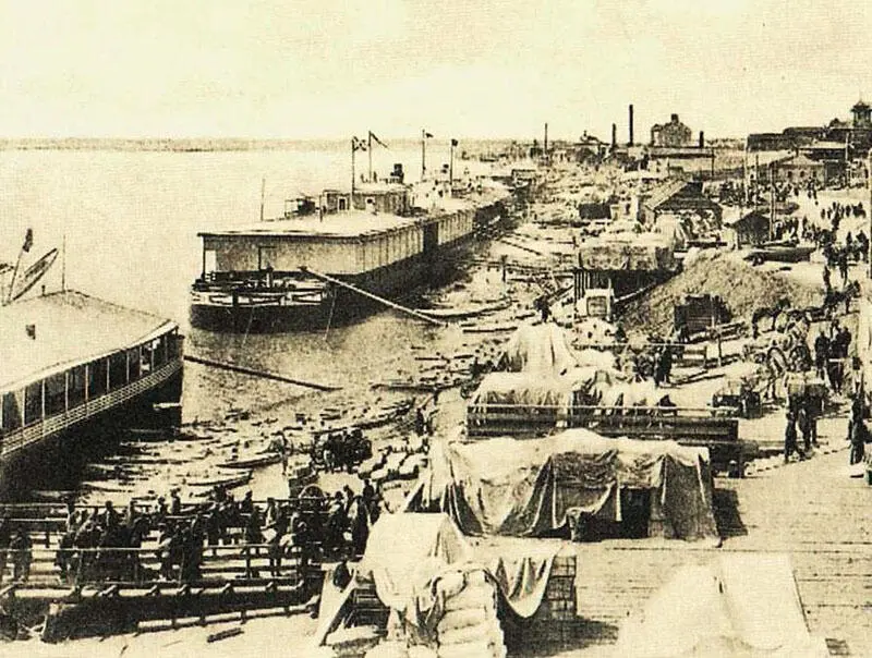 Саратов 19 век Пассажирская пристань Саратовский край благодатный край в - фото 4