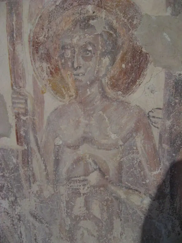 Благоразумный разбойник фреска собора Снетогорского монастыря 1313 год На - фото 1