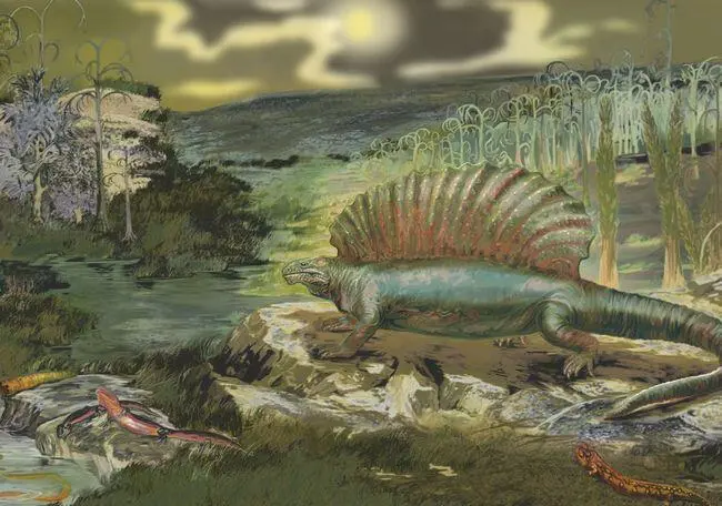 Эдафозавр Здесь же мы видим и предков будущих динозавров Но почти все эти - фото 5