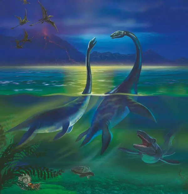 Плезиозавры хищные морские ящеры 380 миллионов лет назад девон Буйная - фото 6