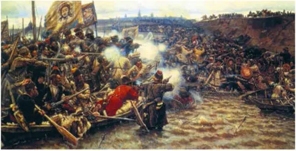В Суриков Покорение Сибири Ермаком 1895 г на 50 тысяч квадратных миль В - фото 7