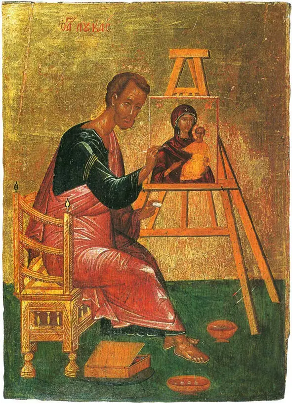 Св Лука пишет портрет Богородицы Икона Владимирской Божьей Матери На Русь - фото 4