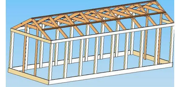 Как видите это стандартная трапециевидная теплица в виде домика с двускатной - фото 9