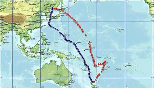 Карта маршрута общая длина морских переходов более 13 тыс миль Синенькие - фото 1
